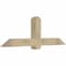 Ekena Millwork Eugene Rough Sawn Timber Gable Bracket, Douglas Fir, 72"W x 24"H x 6"D x 6"F, 8/12 Pitch GBW072X24X0606EUG00RDF - alternate 4